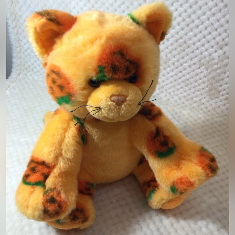 Build A Bear 2008 OG Pumpkin Kitty Plush Cat Stuffed Animal Toy 🎃 🐈‍⬛ READ - Picture 13 of 15